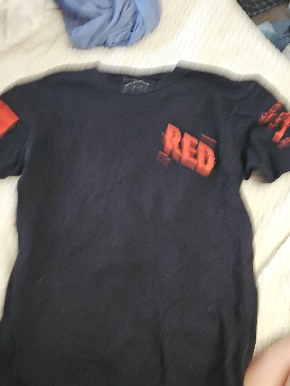 Grunt Style Black Short Sleeve Tee with Red Graphic
